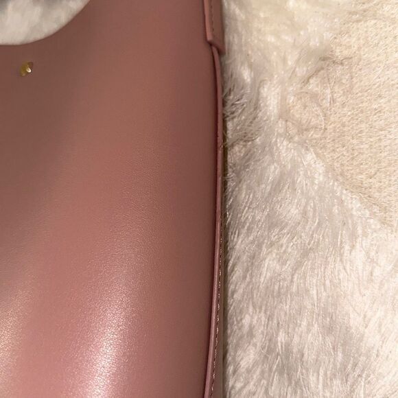 Samara FabFitFun Vegan Leather Suede Interior Peony Pink Medium Crossbody Bag - Picture 16 of 16